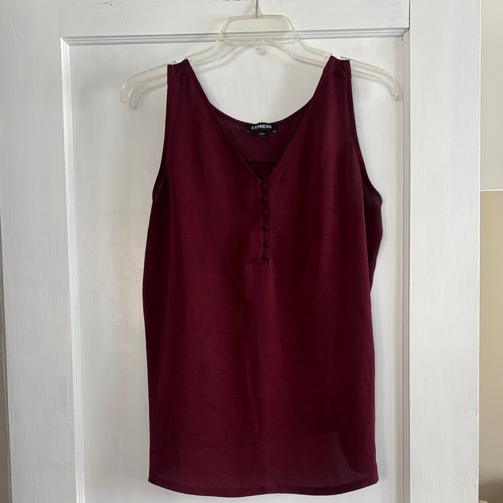 Express Deep Red Tank Top